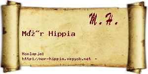 Mór Hippia névjegykártya